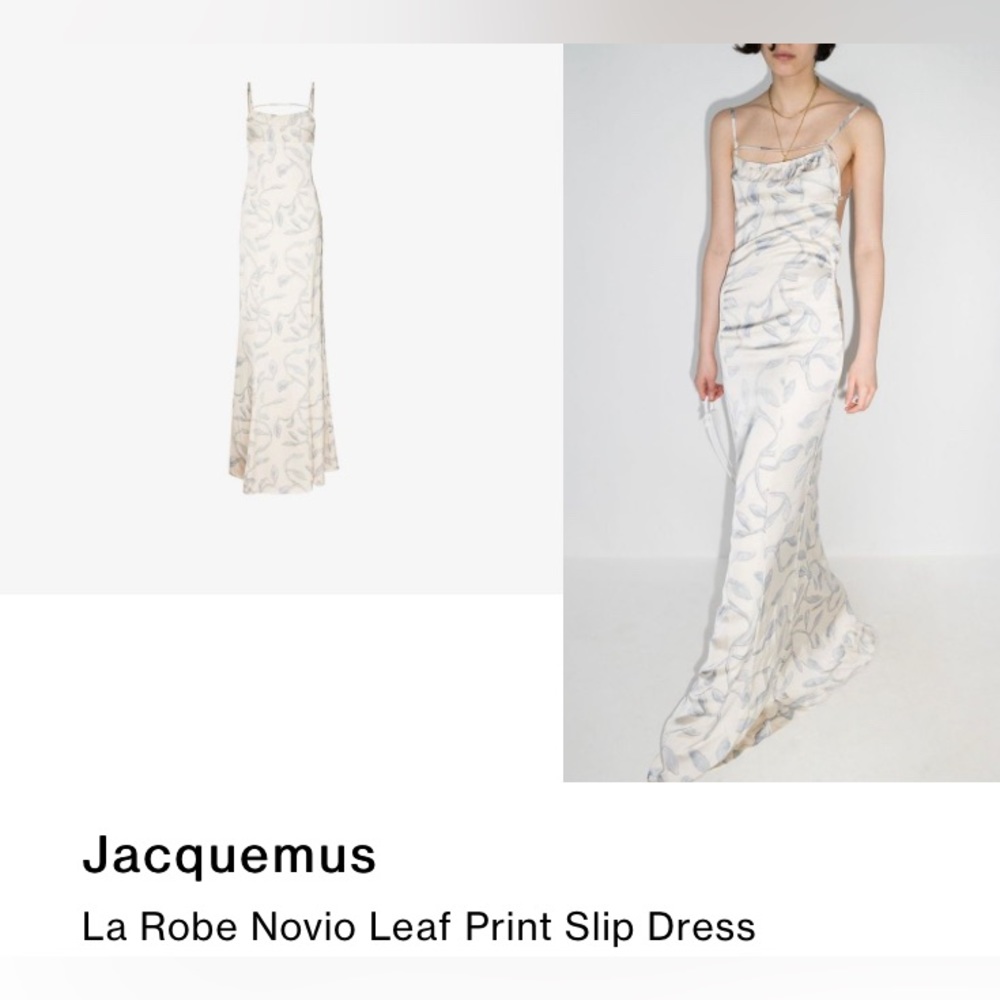 Jacquemus La Robe Novio Print Maxi Dress